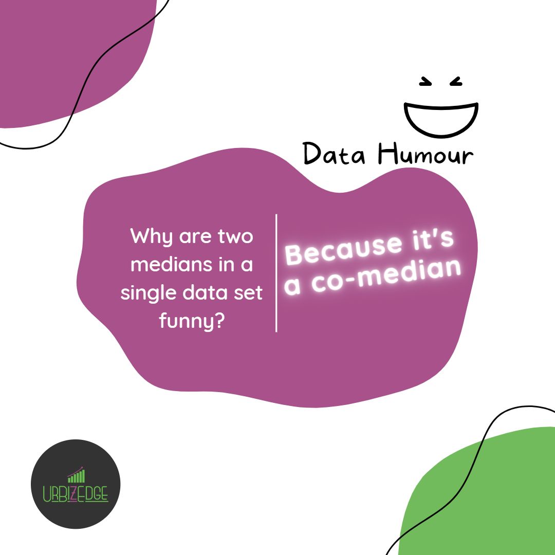 Data jokes may not be all that funny, but they definitely get the data point! 🤣

 #DataHumor #urbizedge #datajokes