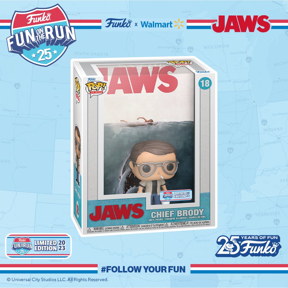 Do you feel it? Do you feel the fun rising back to the surface with the limited-edition Fun on the Run Pop! VHS Cover of Jaws Pop! Chief Brody is mounted inside to complete the memento for your collection. Find your fun at bit.ly/3XI4vSn #FunOnTheRun #FindYourFun