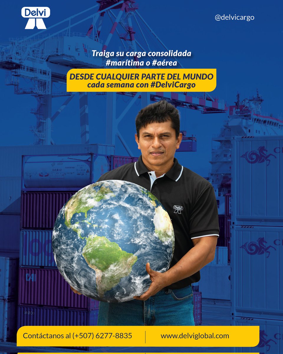 DelviCargo's tweet image. A tu disposición nuestra experiencia en logística global para envíos marítimos y aéreos.

#transportedecarga
#enviosrapidos
#enviosmaritimos
#enviosaereos
#delvicargo