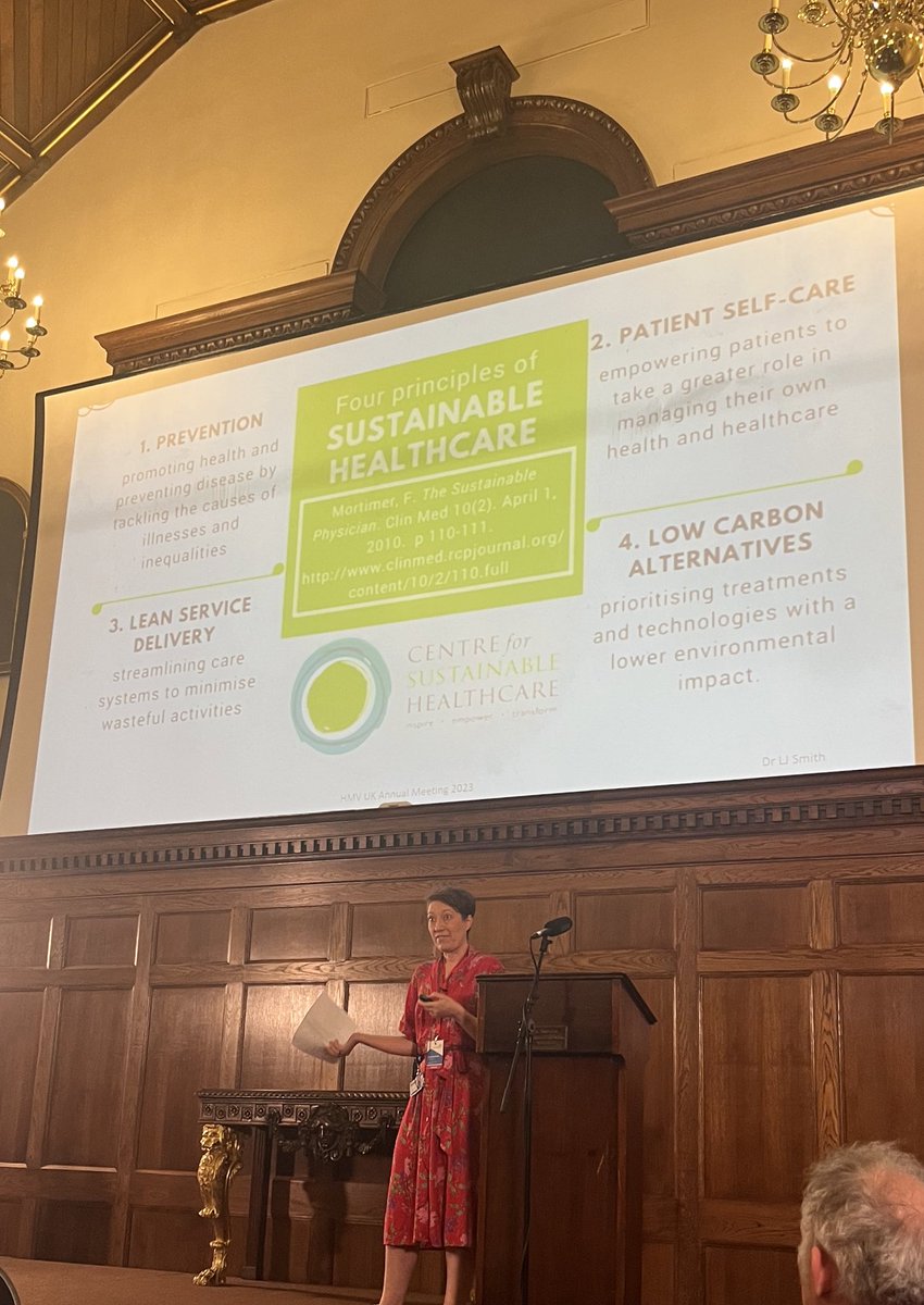 An inspiring session and call to action from @drlaurajane speaking about 'Sustainable Respiratory Care: what is it and how do we get there?' Asking us to think of Professional, Personal, Political changes and stands we can make Fabulous presentation 🙌🏼