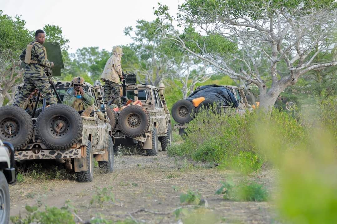 SONNALIVE's tweet photo. A joint security operation was carried out by the National Army’s Commandos (#DANAB) and #Jubaland regional forces to destroy #AlShabab terrorist hideouts in several locations in the #LowerJuba region of #Somalia. https://t.co/6uBWr2LKGf