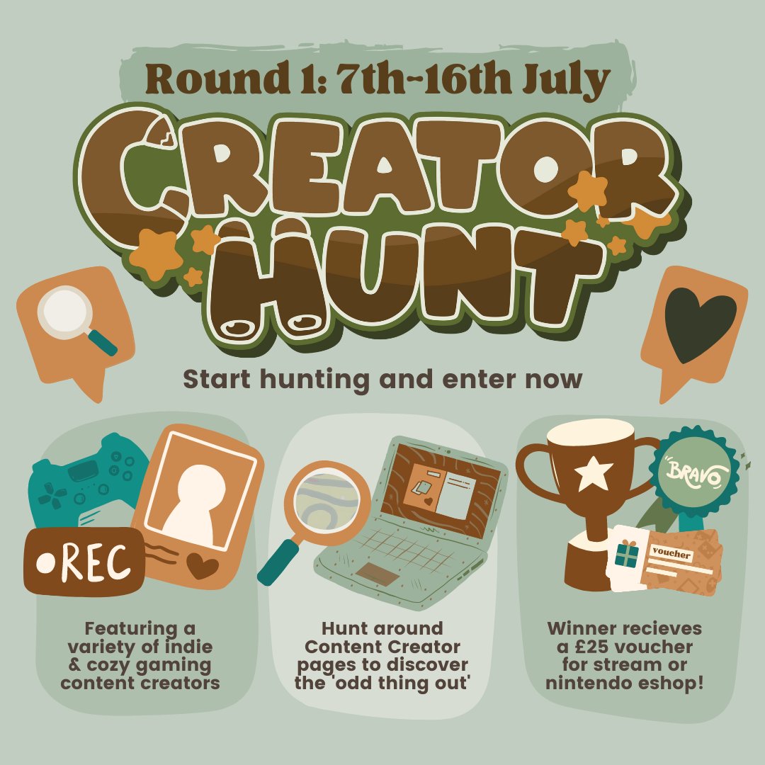 cooriedoon_'s tweet photo. β¨ Creator Hunt: Round 1 β¨
And we are a goooooo!
Check out all the competitors now. Plus, start working out all your answers and filling in the the answer sheet now: https://t.co/oKyNdO3XYs
#creatorhunt https://t.co/2IpyaCcmIy