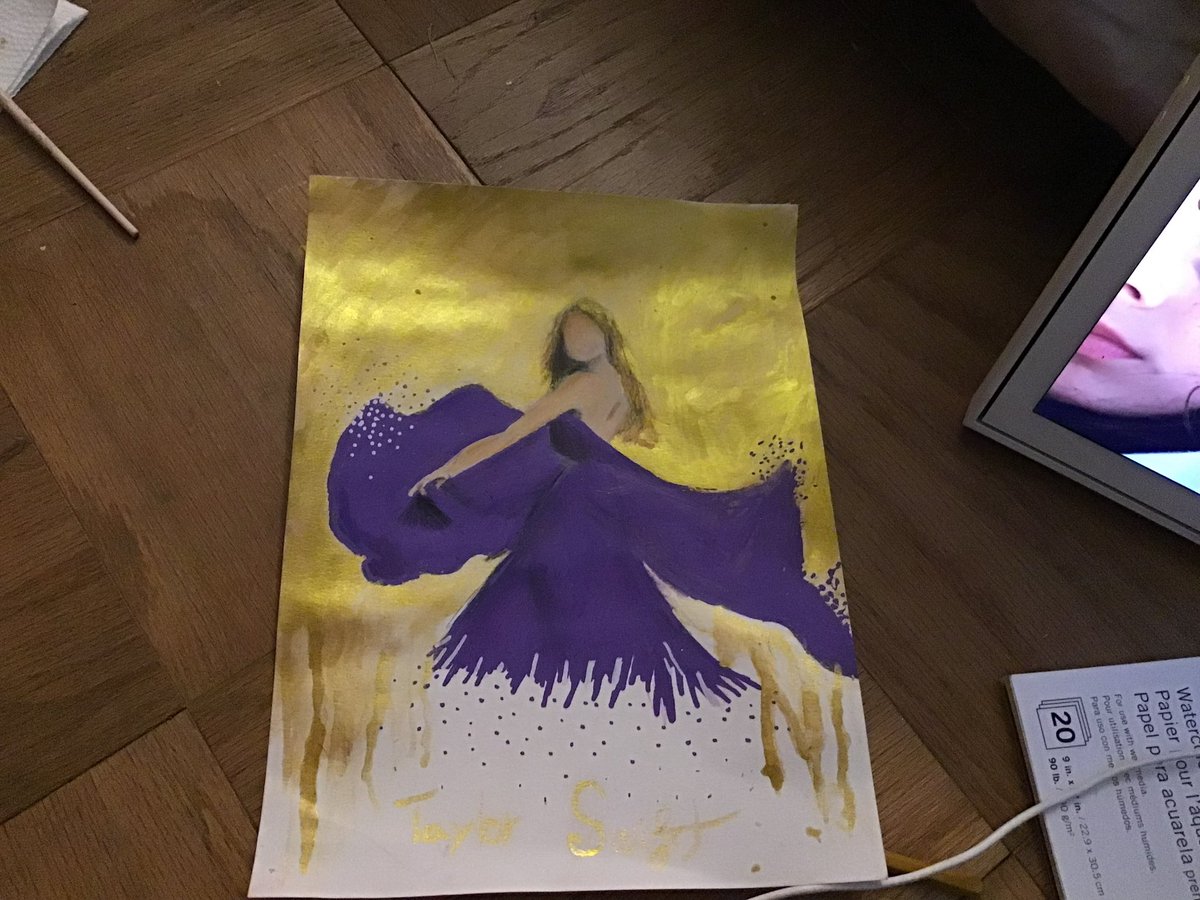 Happy #speaknowtaylorsversion release day! Here is my 9yo Swiftie’s incredible Speak Now TV art! <a href="/taylorswift13/">Taylor Swift</a> <a href="/taylornation13/">Taylor Nation</a>
