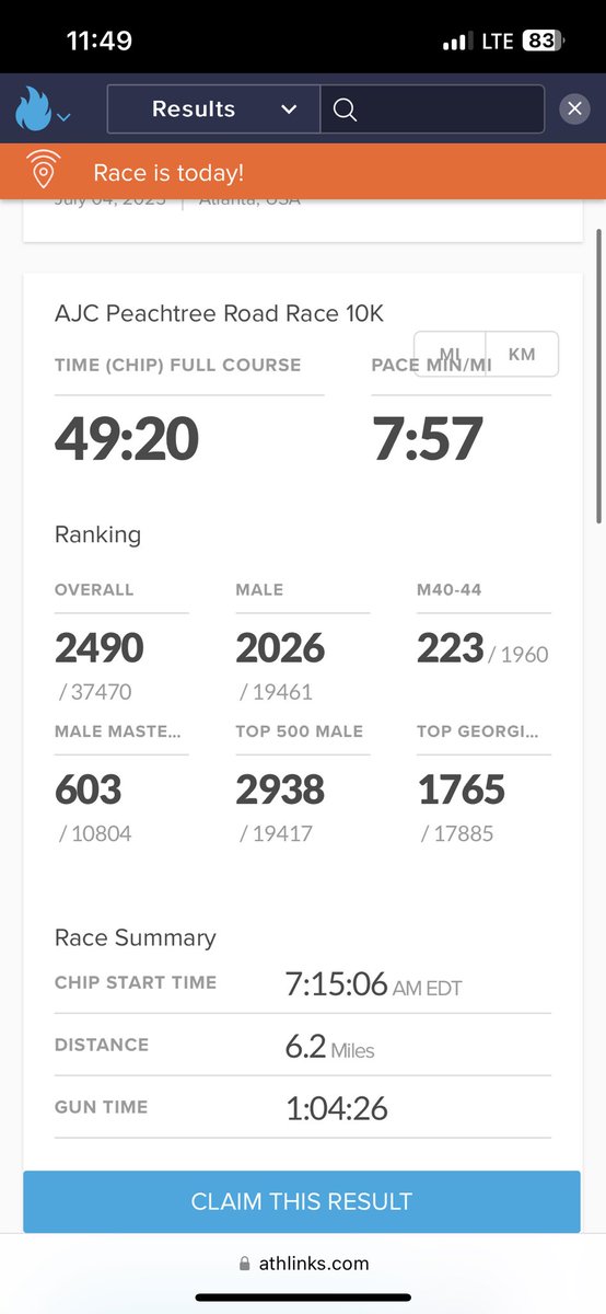 CoachWoolridge5's tweet photo. Peachtree Road race complete. Always repping that BrookSquad when putting in the work. #NotSatisfied2024NewGoals🙏🏿 https://t.co/RpGilByUs2
