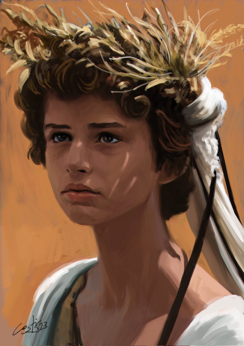 costapap_5blue's tweet photo. #Ifigeneia
#kakogiannis #greekfilms #portrait #digitalpainting #artist #art #infinitepainter #CostisPapatheodorou https://t.co/GJo4r1hVm4