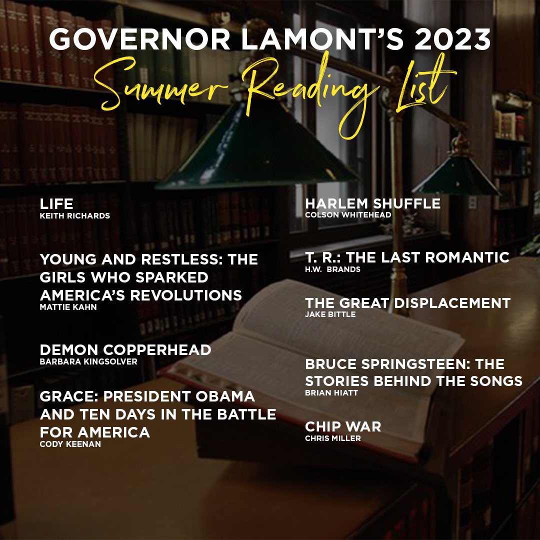 Here is the list of books that I aspire to read this summer. 📚 

Any recommendations to add to the list? ⬇️