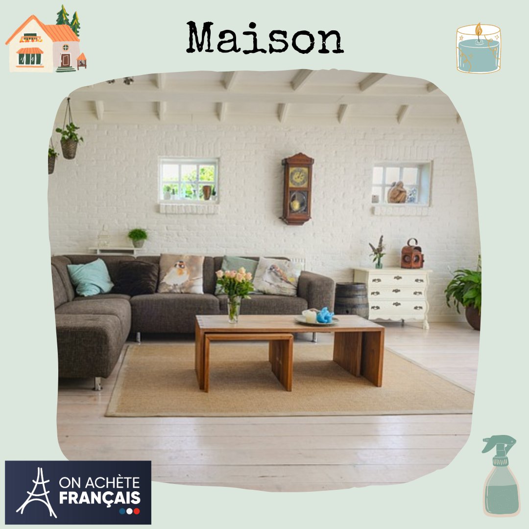 Faire de votre maison un cocon dans lequel vous vous sentez bien est essentiel ! Découvrez notre sélection de mobilier, art de la table, linge de lit ... fabriqués en France sur notre site On Achète Français : onachetefrancais.fr/60-maison  #madeinfrance #onachetefrancais