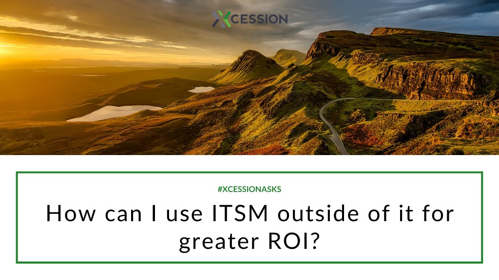 ☝️ One of the ways you can get a greater ROI on your ITSM investment is by using it in other departments for service requests, which is also called Enterprise Service Management.

#Xcession #ITServices #EnterpriseServiceManagement #ITManagedServices #ESM
