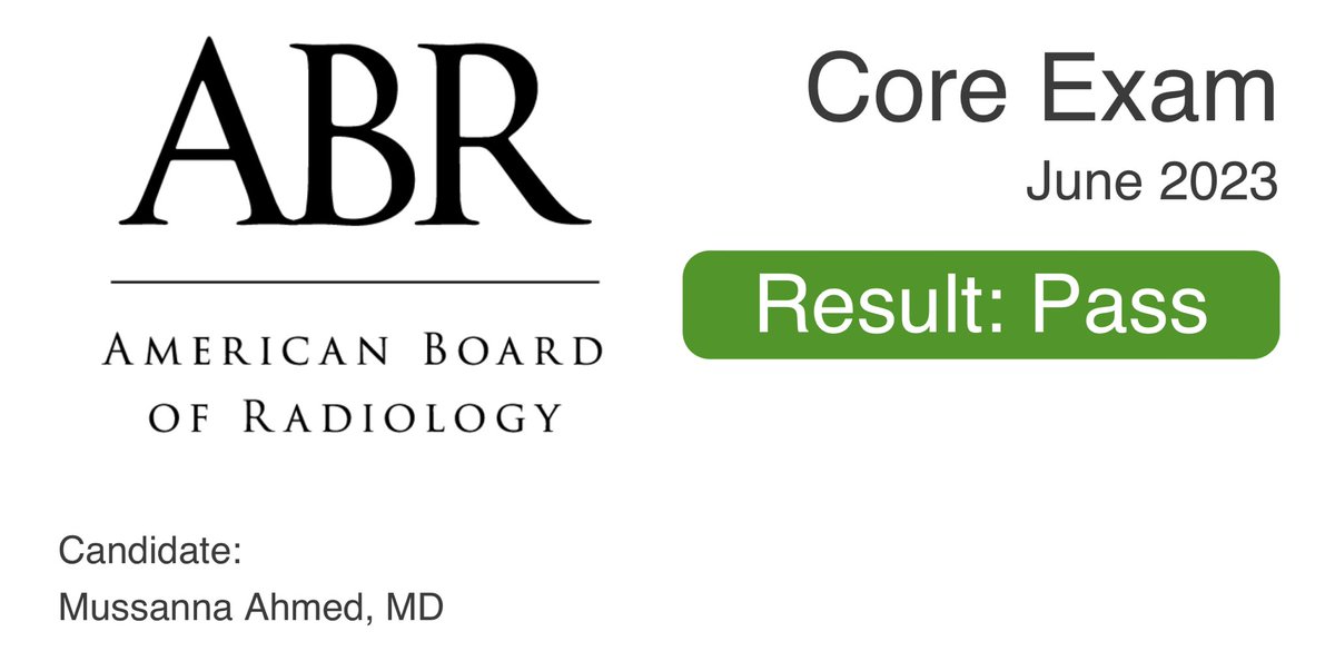 Alhamdullilah!

Radiology Core Exam ✅

I remember orientation like it was yesterday. With God’s grace, we’ve come far 😊

Congrats to all who passed! 🎉

For those who did not, you will undoubtedly bounce back stronger! Never give up!

#radres @SUNYRadiology @PennRadiology