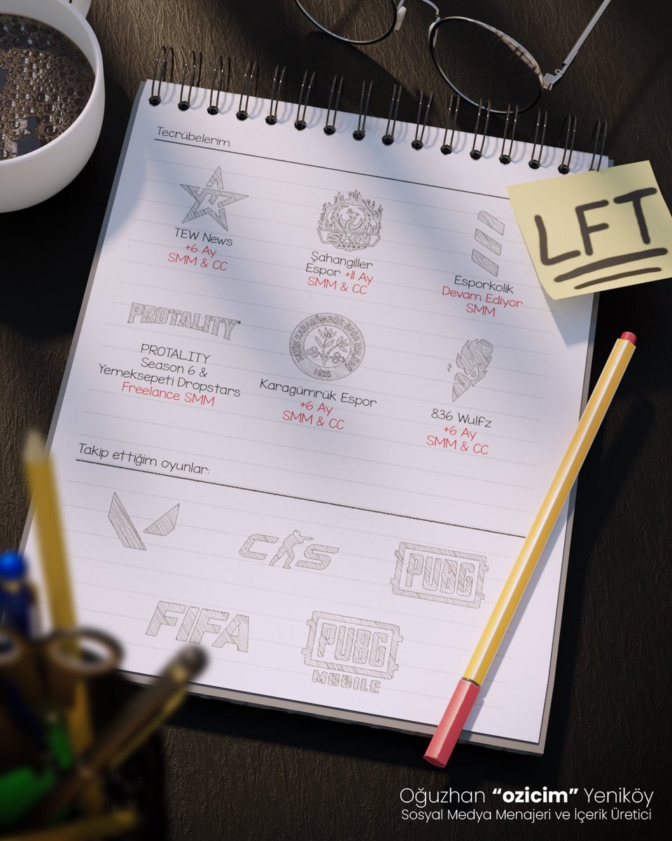 Sosyal medya menajeri olarak görev yapabileceğim organizasyon arayışı içerisindeyim.

İletişim için DM veya oziciminf@gmail.com adresinden bana ulaşabilirsiniz.