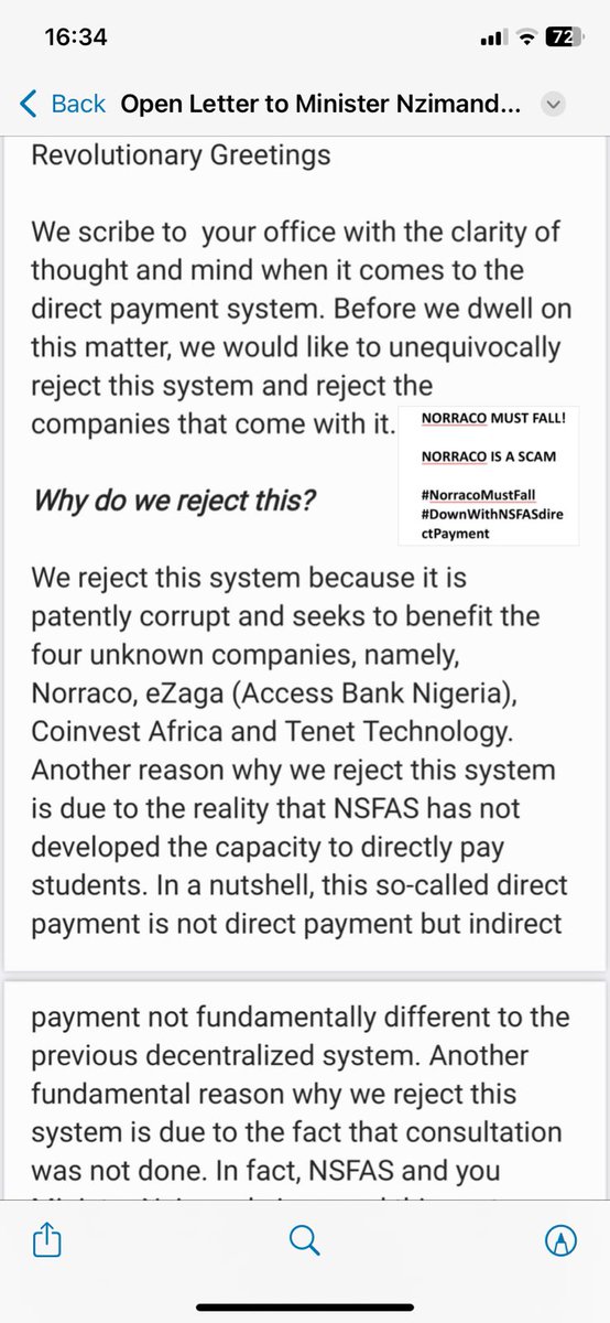 Shelomohkeita's tweet photo. #OpenLetterToBlade
#DownWithDirectPayment 
#BladeMustGo 
#SAUSMustFall
#ReformNSFASOrDie 
#FreeEducationNow https://t.co/2jAMZsvK3q