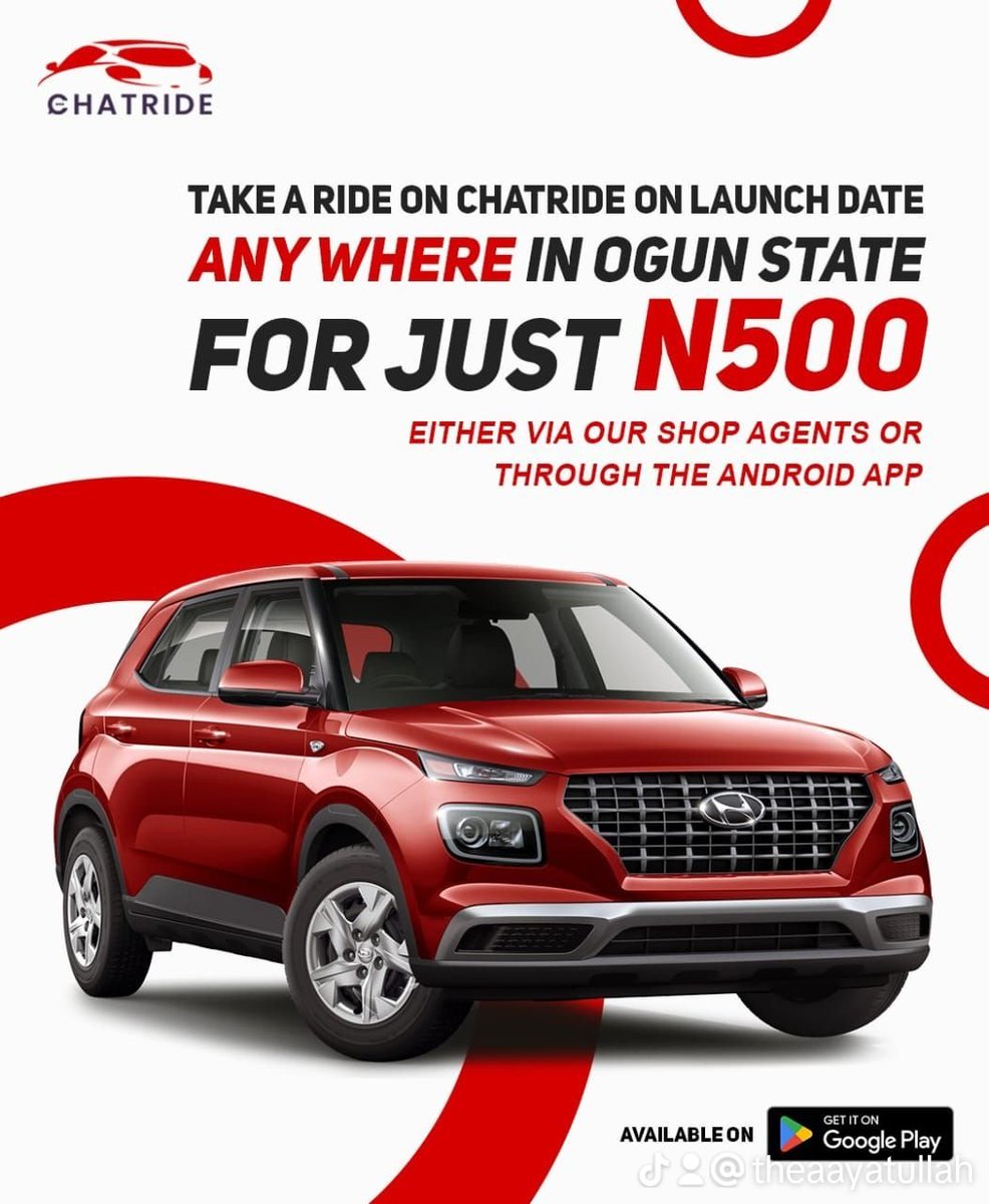 timeless alhaji on X: Ride with chatride @SamAdeniji123 #chatride #fpy  #crisisoverleg #KekePalmer #threadapp #SingaporeTSTheErasTour  t.coLaQGcCGKxf  X