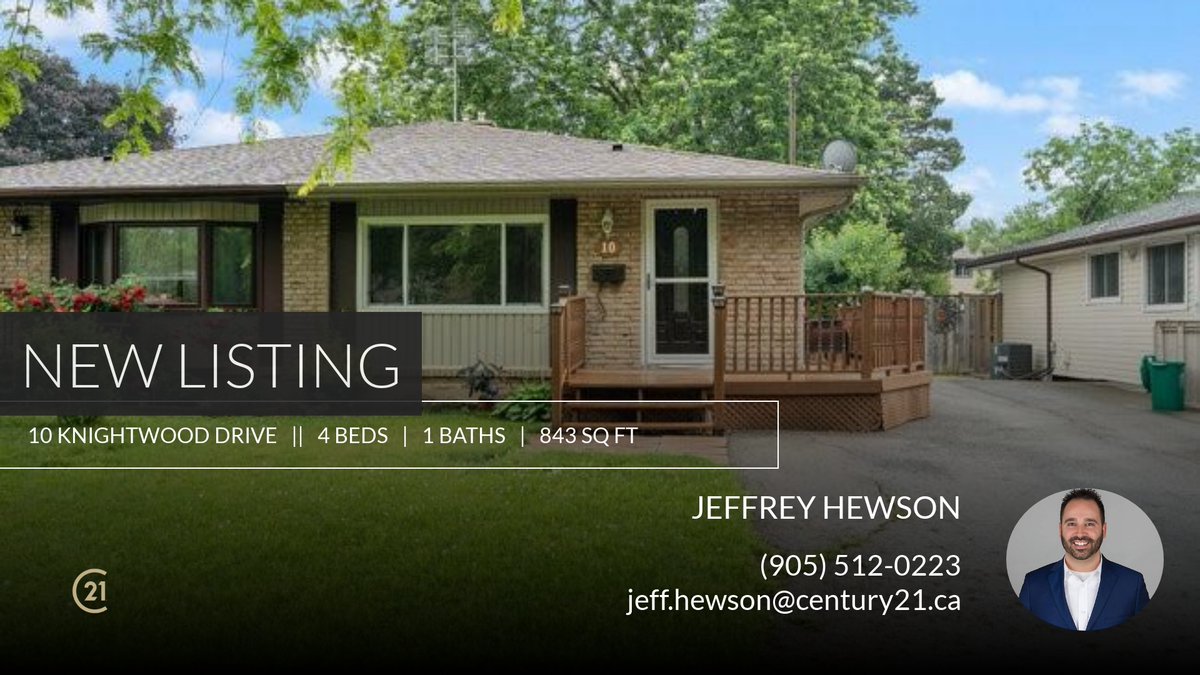 jeff_hewson's tweet photo. 📍 New Listing 📍 Take a look at this fantastic new property that just hit the market located at 10 Knightwood Drive in St. Catharines. Reach out here or at (905) 512-0223 for more information

Century 21 Heritage Group Ltd., Broke... https://t.co/2MvhnJgiOF https://t.co/BfrNdtpTDm