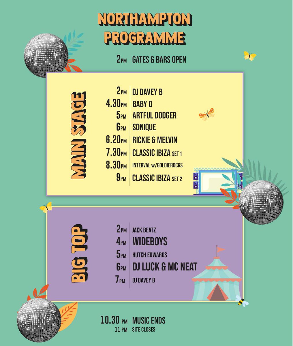 Coming to Summertime Live today? Here's the programme for the day. See you from 2pm! 🤩