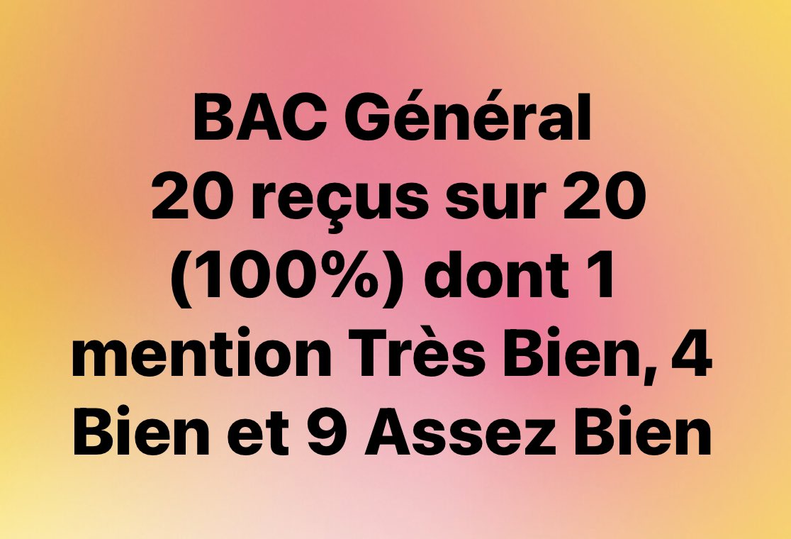 lpovanicet's tweet photo. Résultats #bac #general @lpovanicet @acmartinique @CTM_Martinique https://t.co/ykaKMta2ry