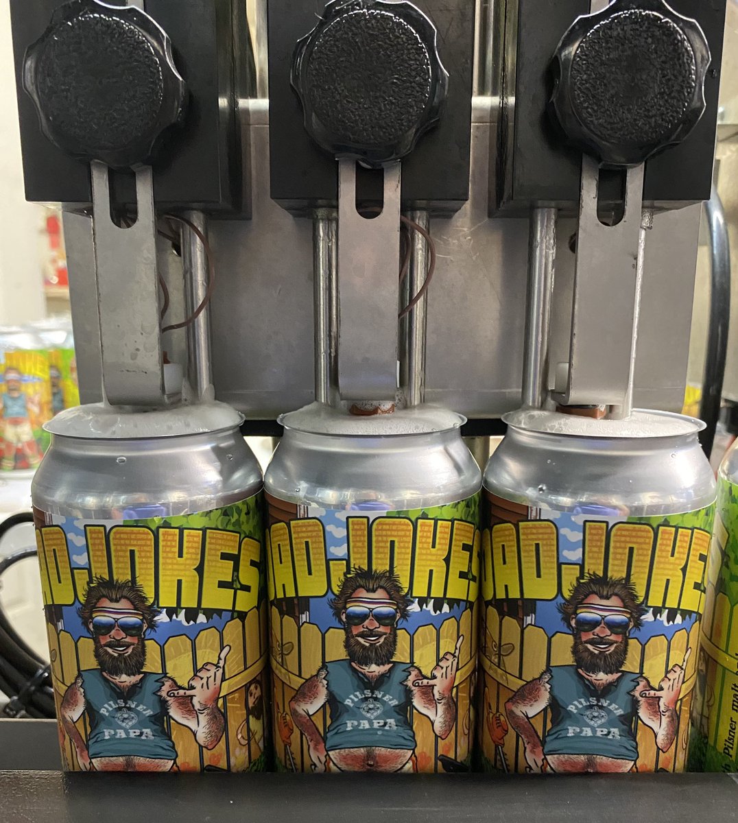 ChestnutBrews's tweet image. Dad Jokes Pilsner NOW AVAILABLE in 16oz 4 packs.

A refreshingly simple classic, like the best of Dad Jokes. 

Taproom open weds-sat, 4-9p 🍕 🍺 

#wvcraftbeer #drinklocal #picnicbeer #dadbeer #dadjokes #gratefulingreenmont #morgantowneats
