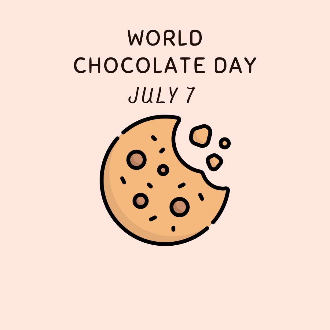 July 7th is World Chocolate Day!
 
Did you know that Massachusetts' state cookie is the chocolate chip cookie? The chocolate chip cookie was invented in 1938 by Ruth Graves Wakefield, owner of the Toll House Inn in Whitman, Massachusetts.