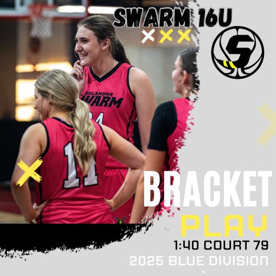 addisonpiv33's tweet photo. Bracket play at 1:40 this afternoon on court 79!! Come watch us ball out!
@OklahomaSwarm1 @Elite40League @NE2KHoops @PrepGirlsHoops @TFNsRun4Roses https://t.co/j31P9RdzGC