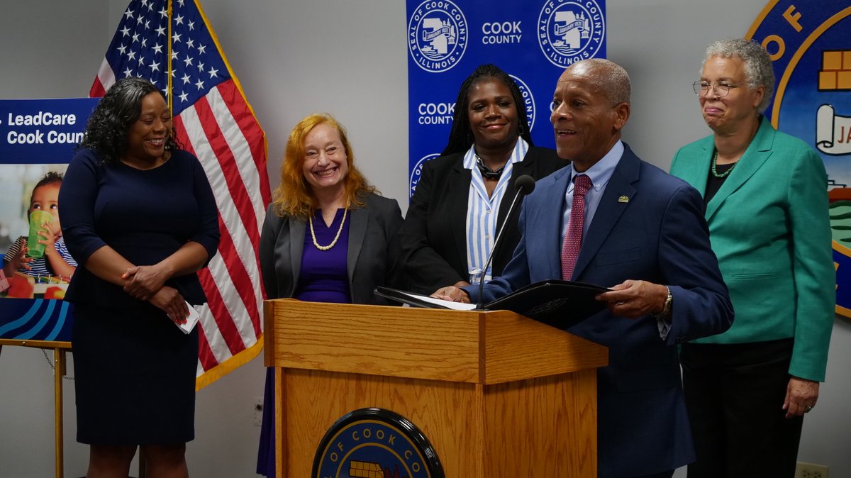 ElevateNPO's tweet photo. Last week, @cookcountygov & Elevate announced the launch of LeadCare Cook County, a program that offers free #leadserviceline replacement to licensed, home-based #childcare providers in suburban Cook County! Visit https://t.co/Gjny0bXL1x to learn more & enroll. https://t.co/WdkJeSBR0B