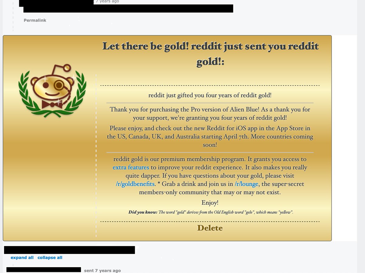 SushiSausage's tweet photo. Since I first signed up I was subscribed to #Reddit Premium. Thanks to their recent antics (but mainly them forcing @apolloreddit to shut down), that relationship is now over. #RIPInternet #myspacerevival https://t.co/z7PfkIa7SE