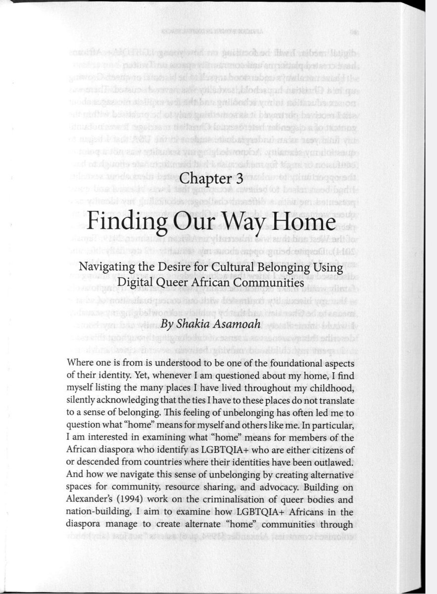 Wunpini F. Mohammed, Ph.D (@wunpini_fm) on Twitter photo Today is a good day to read <a href="/YaaAsantewaaBa/">Duke Silver's Feminist Sax 🏳️🌈</a>'s personal essay, "Finding Our Way Home," in our edited book. 💚🌻🖤
I hope we find solace in it in the face of this state-sanctioned repression of the LGBTQI+ community. 🏳️🌈 🇬🇭
Read it here: drive.google.com/file/d/1ymV3iK… Today is a good day to read <a href="/YaaAsantewaaBa/">Duke Silver's Feminist Sax 🏳️🌈</a>'s personal essay, "Finding Our Way Home," in our edited book. 💚🌻🖤
I hope we find solace in it in the face of this state-sanctioned repression of the LGBTQI+ community. 🏳️🌈 🇬🇭
Read it here: drive.google.com/file/d/1ymV3iK…