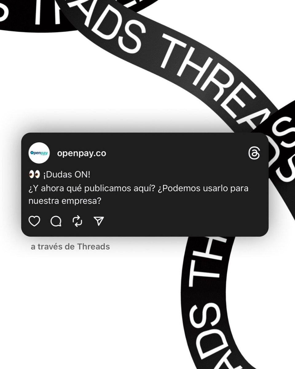 OpenpayCo's tweet image. Todo lo que debes saber de Threads🧵 y cómo usarlo en tu marca.

En cuestión de horas se convirtió en un éxito🕦

¿Ya lo estás usando? ¡Déjanos tu comentario!

#twitterdeinstagram #threadstories #threadstory