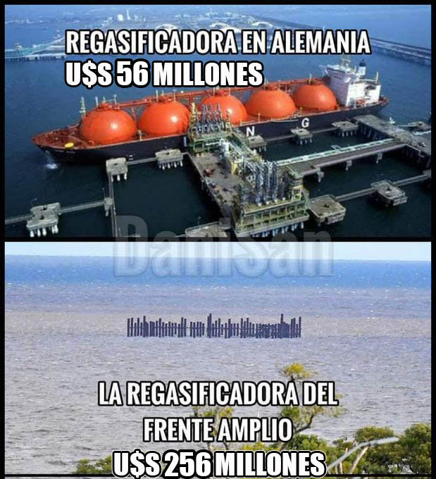 Silvia Emaldi informó que el total estimado de pérdidas por la regasificadora del FAPIT es de US$ 256 millones. 
Misteriosamente nadie fue preso por esta joda que aun tenemos que pagar entre todos los uruguayos
#NuncaMasFAPIT