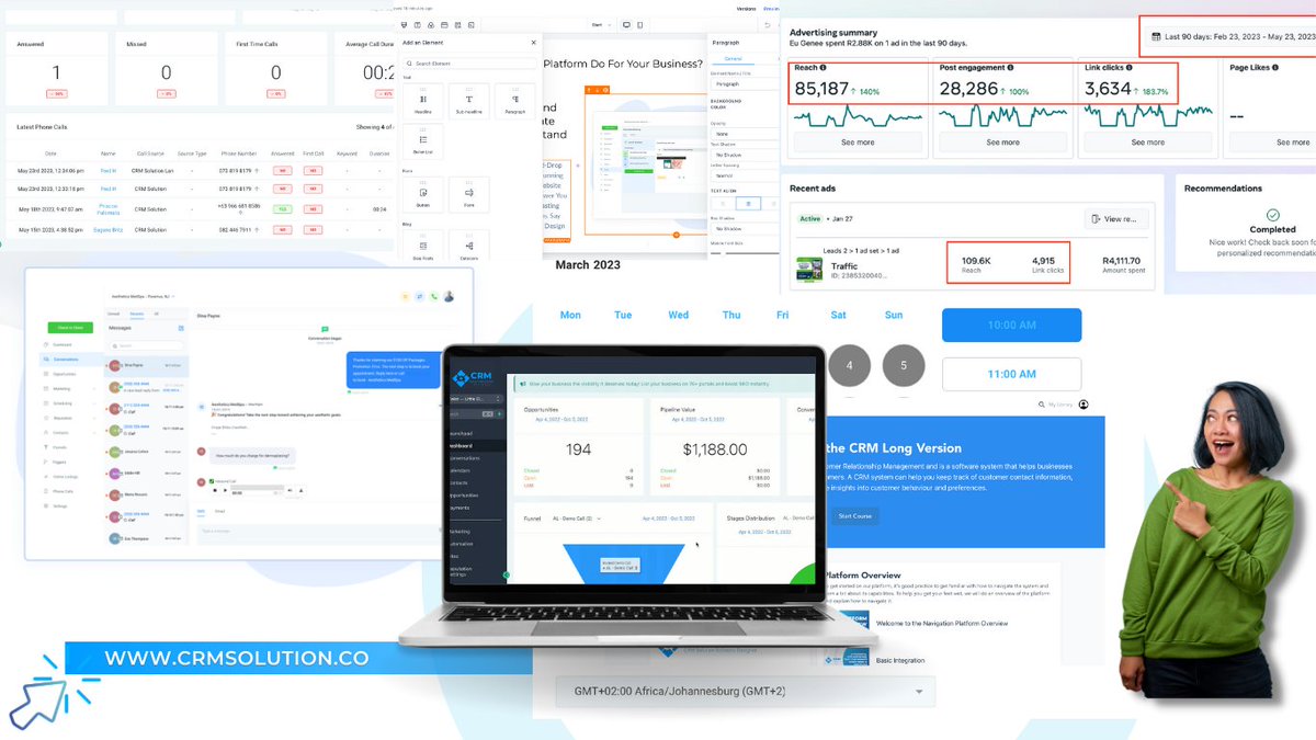 CRMSolutionZA's tweet image. Stop wasting time switching from platform to platform - our #crmsolution has you covered with an all-in-one solution! Try it out today and never look back.