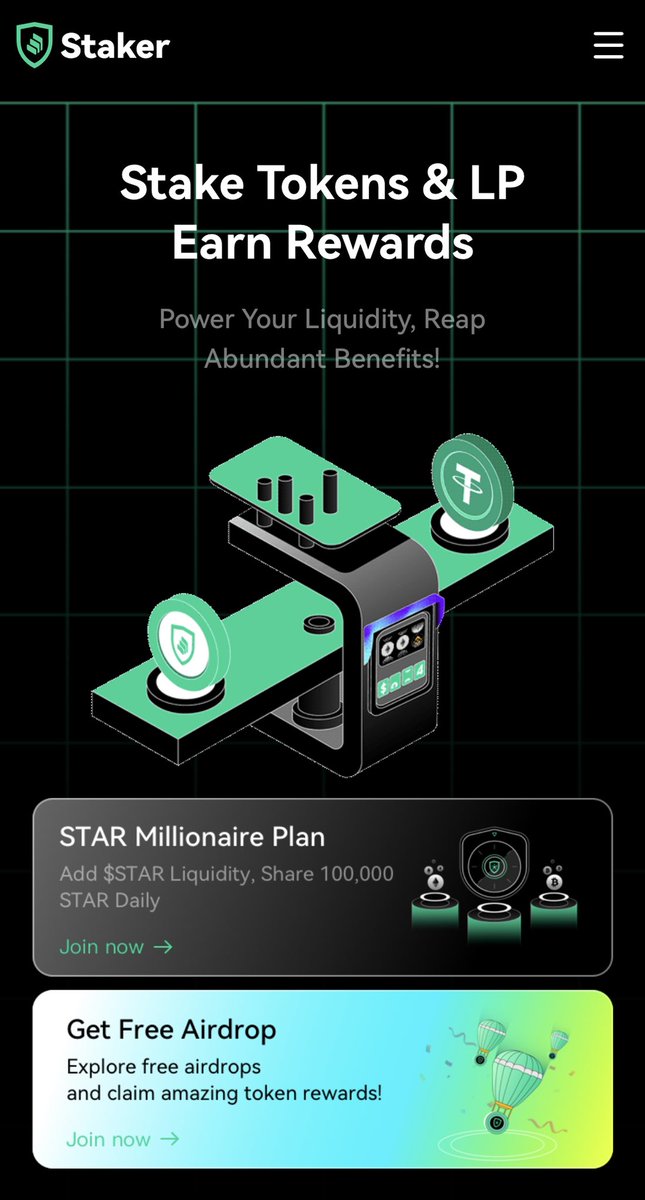 STAKERVIP's tweet photo. Staker Homepage Upgrade completed:
🛡STAR millionaire plan
🛡1,930,000 STAR Free Airdrop

📌Drop your wallet, RT &amp; ❤️ 
📌Random airdrop 10,000 $STAR 🔥

👉More Rewards: https://t.co/wqwdKQP8hW
#Airdrop #DeFi #Giveaway #Crypto #NFT #AirdropCrypto https://t.co/Kqs1dJCX2s