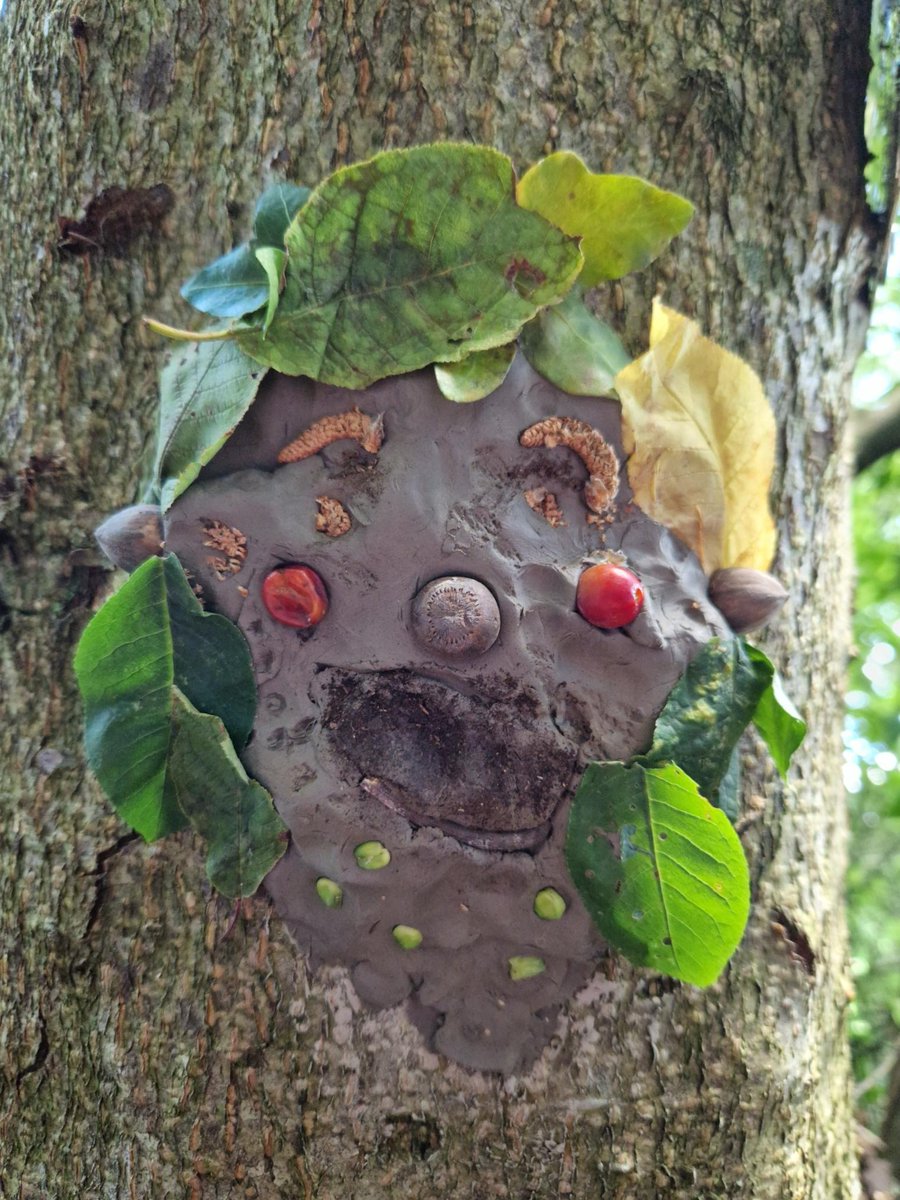HambrookSchool's tweet photo. In #Hambrookfrorestschool today, #Hambrook2 made 'Tree Spirits!' They picked a tree with character and then we explored the tree type further to determine their spirits! https://t.co/VAr1GCM6mc