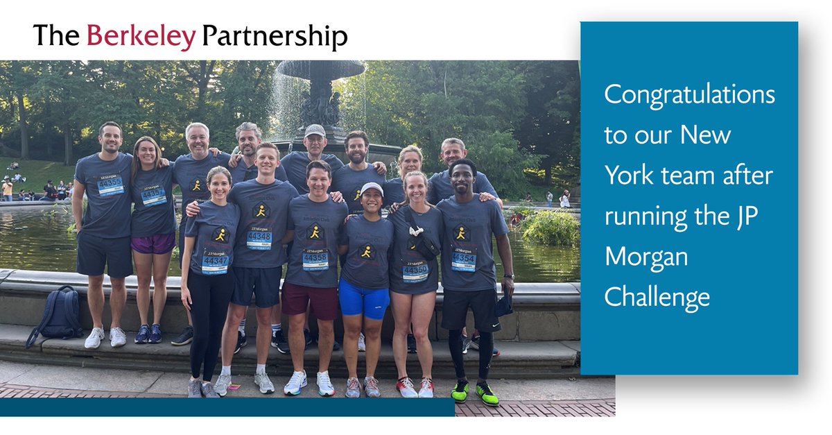 BerkeleyLLP's tweet photo. Another successful JP Morgan Corporate Challenge for The Berkeley partnership! Congratulations to all that took part, you did us proud!
#jpmorgancorporatechallenge #berkeleylife #wellness #peopleandculture https://t.co/hEbCpAmMUX