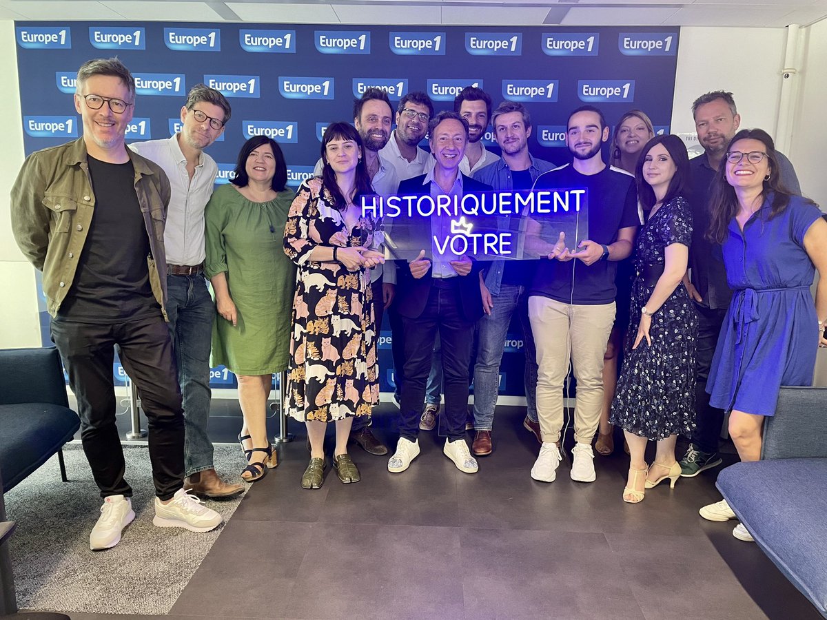 Historiquement Vôtre, c’est fini pour aujourd’hui. Et pour cette 3e saison aussi. Un grand merci à cette team de talent(s). #HistoriquementVôtre #MesAieuxQuelleEquipe <a href="/bernstephane/">Stéphane Bern</a> <a href="/Europe1/">Europe 1</a>