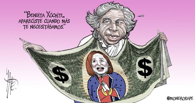 epigmenioibarra's tweet photo. El milagrito de la “Virgen Xóchitl”
Cartón de @monerorape https://t.co/N20wb9vQ34