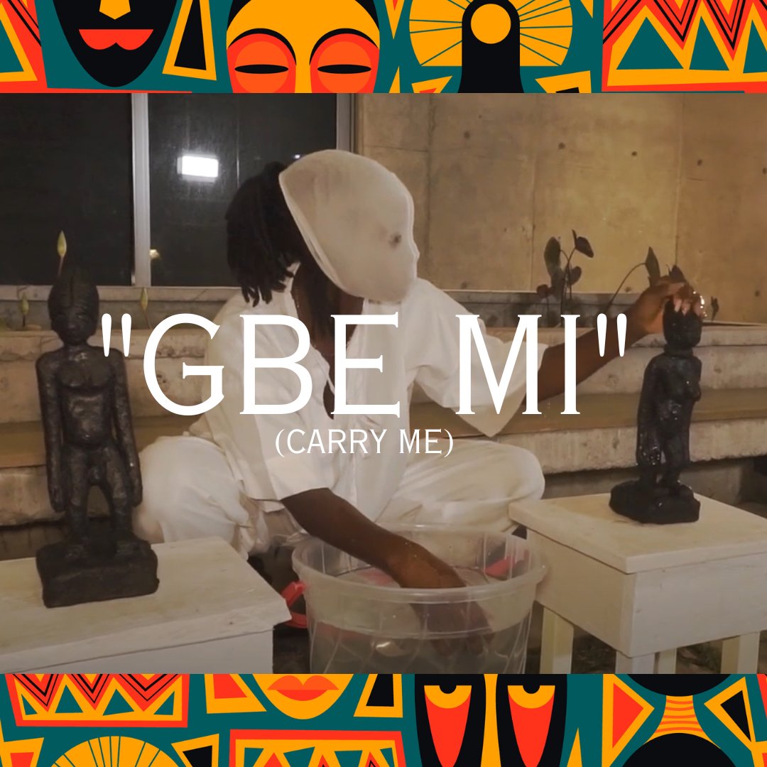 hbsNigeria's tweet photo. ๐ฅ A performance art, "Gbe Mi" (Carry Me) by Tolulope Ami-Williams. Experience the symbolic allusion to African communities reclaiming long-lost artifacts ๐ฟ. ๐https://t.co/8oOMFb2yOQ #DecolonizingRestitution https://t.co/tYsUneyaeG