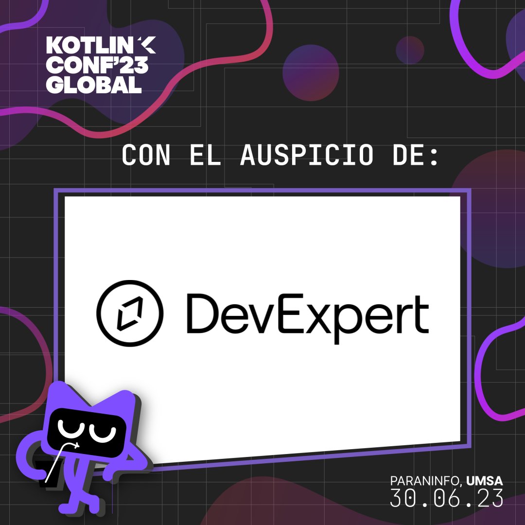 KotlinLaPaz's tweet image. Agradecemos a DevExpert por el patrocinio al KotlinConf'23 Global La Paz y haber sido parte fundamental en la realización del mismo.
📌 Si quieres saber un poco más de DevExpert te invitamos a visitar su sitio web: devexpert.io
#KotlinConfGlobal #KotlinLaPaz