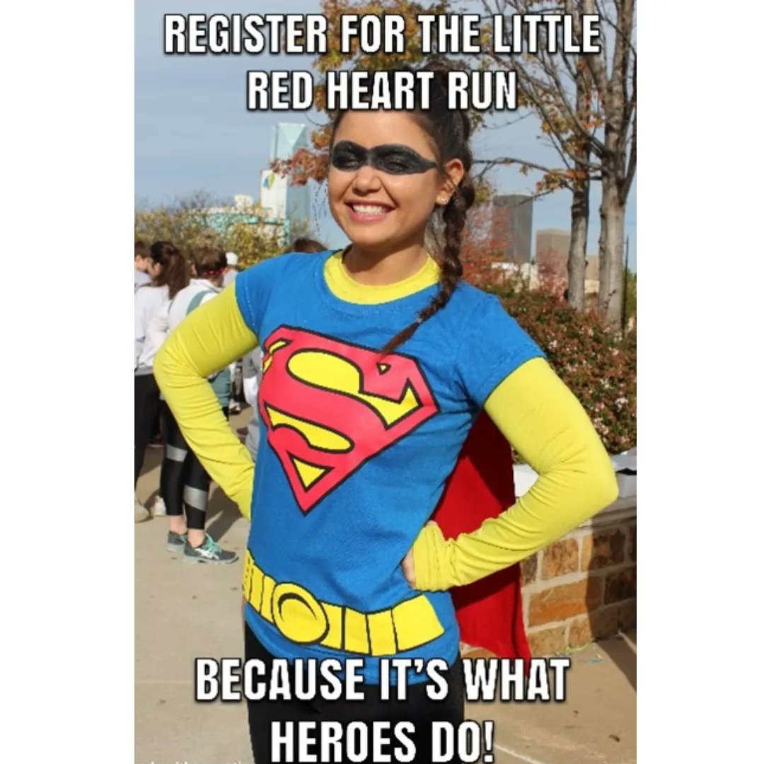 Calling all heroes! Let's save lives together at the Little Red Heart 5K/10K. Sign up now at buff.ly/3D4jMn0