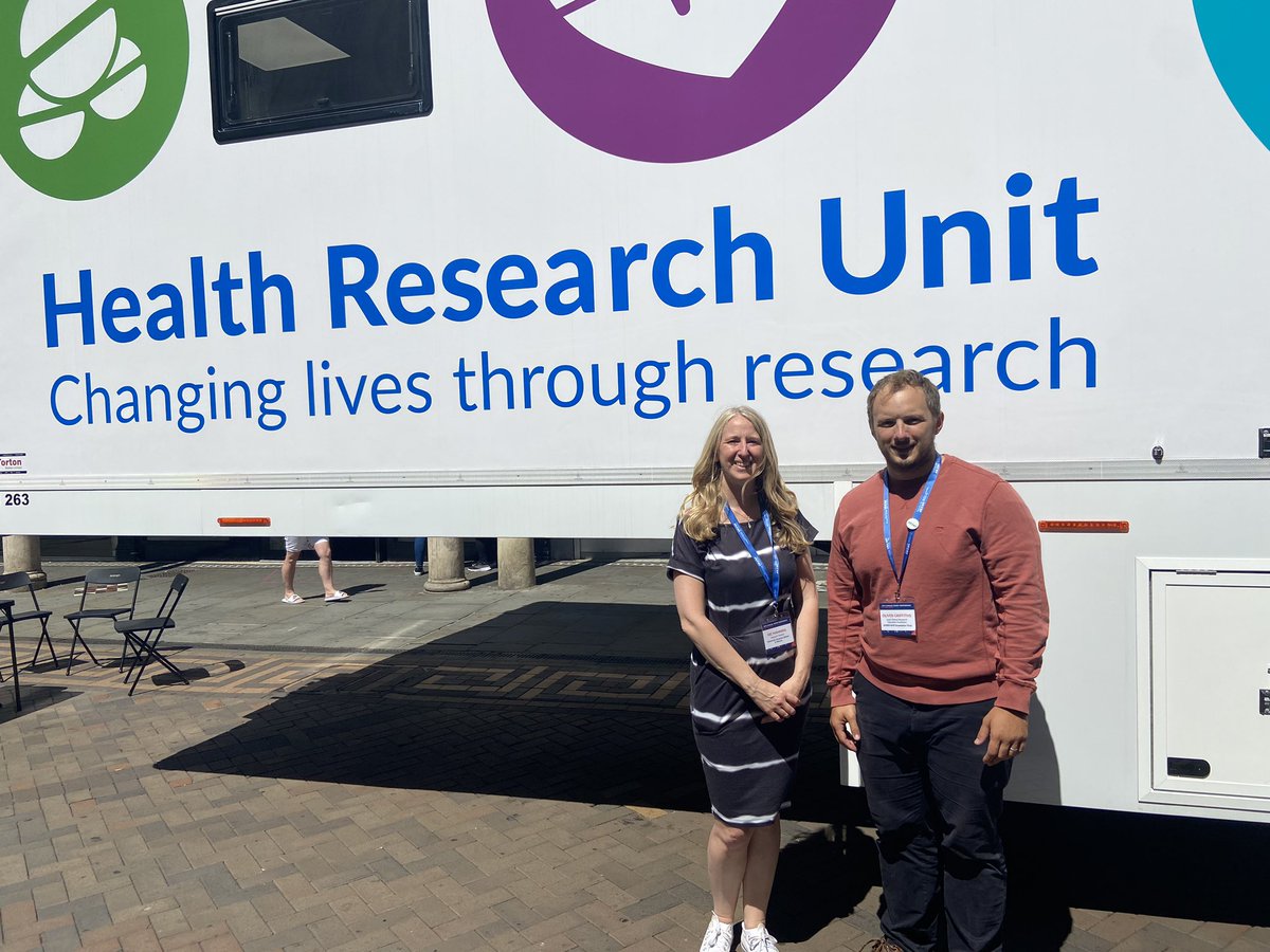 Great to have a tour around the @NottmCRF mobile health research unit #crfconf23. Would be great to have one of these at Bristol @BristolCRF