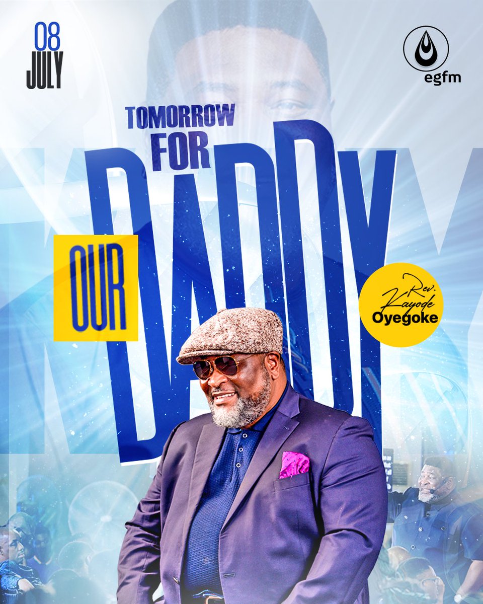 A legend in obedience
A legend in meekness
A legend in laying down his life
A legend in contentment
A legend in faithfulness to doctrine 
A legend in unearthing the hidden treasures kept for our glory.

Tomorrow for our legendary Daddy!

#RevKayodeOyegoke
