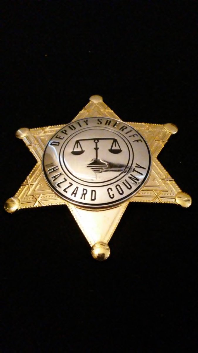 Hollywoodbadges's tweet photo. (((DISCOUNTED BROKEN PIN 25% OFF)))
ONLY (1) AVAILABLE HURRY!
Enos Strate &amp; Cletus Hogg 'Dukes of Hazzard' Deputy Sheriff Hazzard County... 
https://t.co/vdQaQrQ13p
#SonnyShroyer #Enos #RoscoPColtrane #JamesBest #RickHurst #Cletus #DukesOfHazzard #Badge #Badges #Prop #Props #Tv https://t.co/nqLcLoTKbi