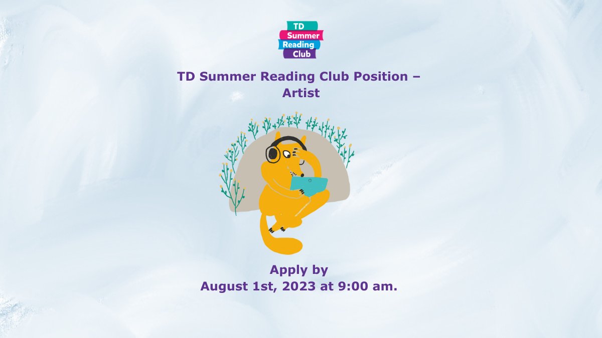 TD Summer Reading de lecture d'été TD on Twitter "📢 Calling