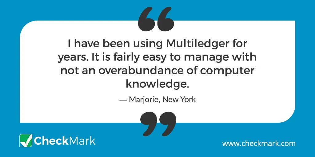 CheckMark_Inc's tweet image. Check out what Marjorie to say about CheckMark #MultiLedger. Learn More: checkmark.com/multiledger