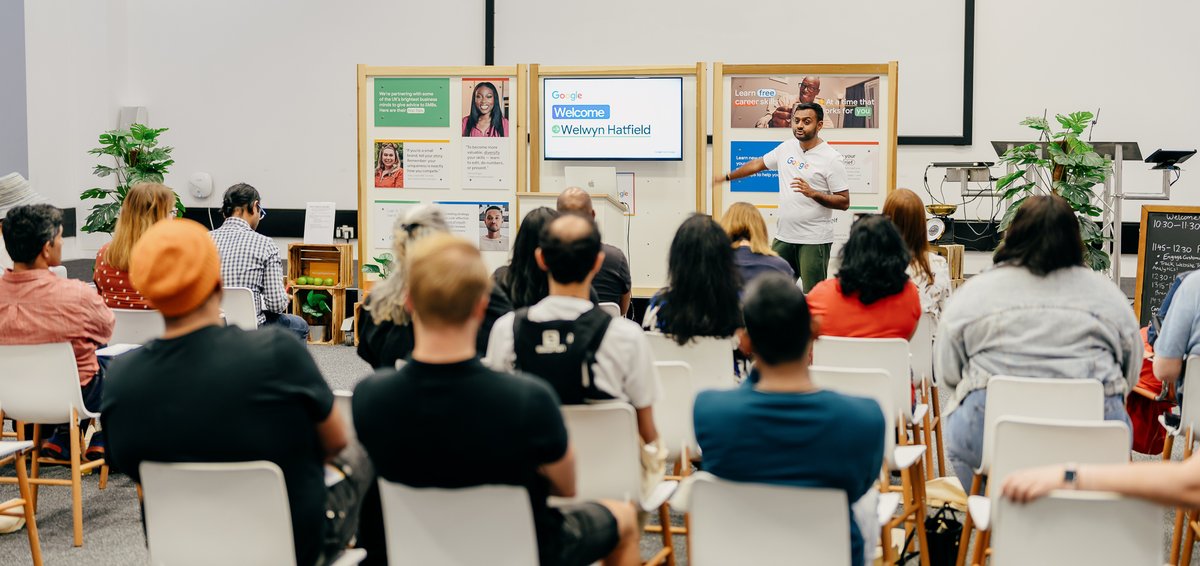 GoogleUK's tweet photo. Thank you, Welwyn Hatfield, for giving the Google #DigitalGarage team a fantastic welcome and engaging in a day packed with learning and fun. 🙌

A big shout out to @grantshapps and to all who made it today. 🫶

💻🏃Find more free skills training → https://t.co/4zOFTLRu8I https://t.co/wqV5xUbDG9