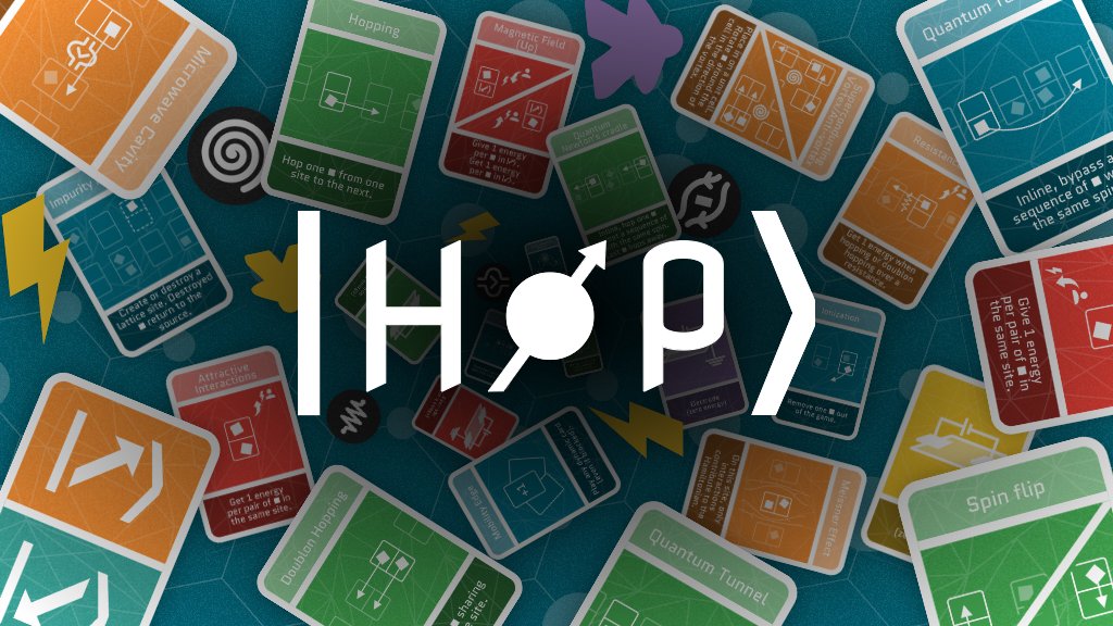 João Ferreira de l'UNIGE a créé un jeu de société innovant sur la physique quantique, <a href="/hopquantumgame/">Hop - Quantum game</a>. Un #jeu amusant qui permet d'explorer intuitivement des concepts quantiques sans maths. Une campagne de financement participatif est organisée: wemakeit.com/projects/hop-q…
#Quantum