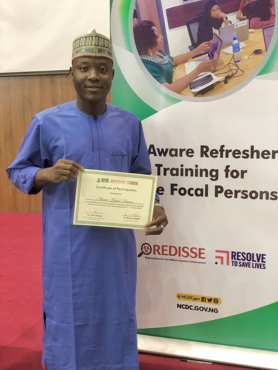abawa_jr's tweet photo. In attendance at, a 3-day refresher training on #SITAware for focal persons from the 19 Northern States, to strengthen  capacity in using #SITAware and improve the effectiveness of State surveillance systems in maintaining situational awareness. Thank you @IfedayoTiffy @NCDCgov https://t.co/AUWt92vtvW
