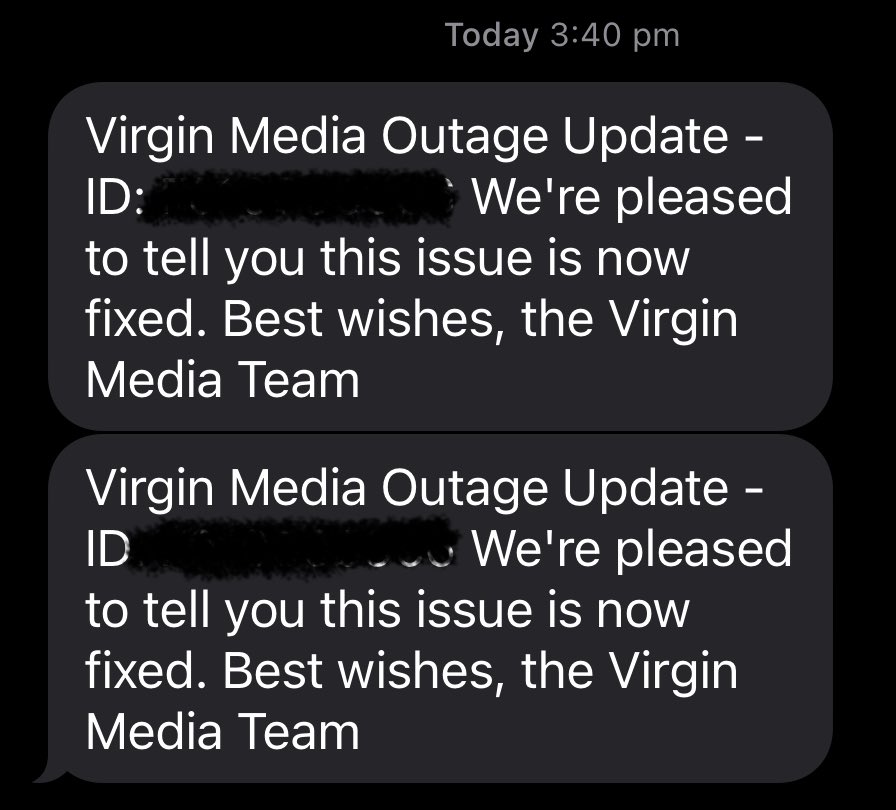 PSDanDie's tweet photo. @virginmedia Removed number so doesn’t show my area, but they told it’s fixed so once I am back I will test it!! https://t.co/KKp8l9XRvL