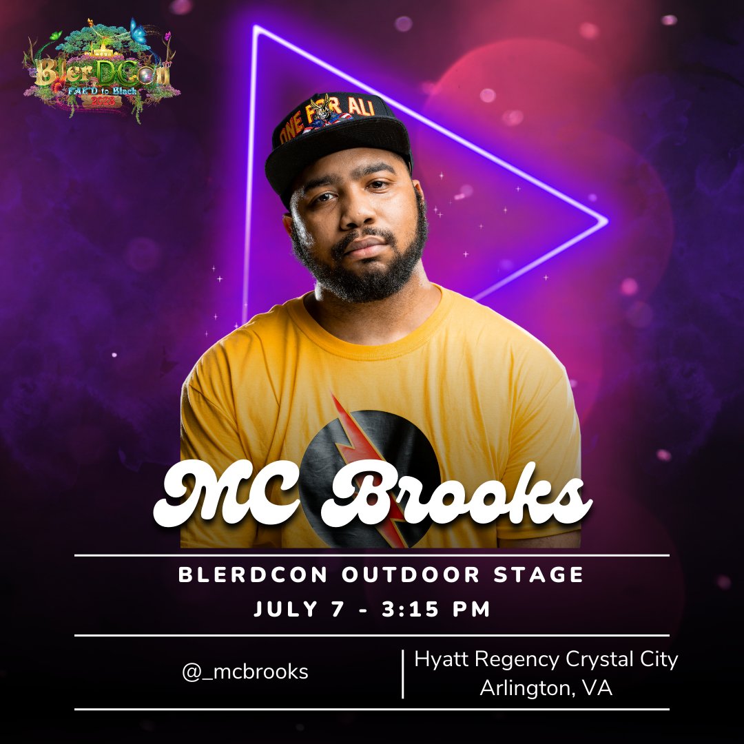 MC_Brooks's tweet photo. Today's the day! Rapping about nerd stuff at @blerdconDC this afternoon. Come check me out!
#mcbrooks #blerdcon #nerdcore https://t.co/clm4yVOP4f