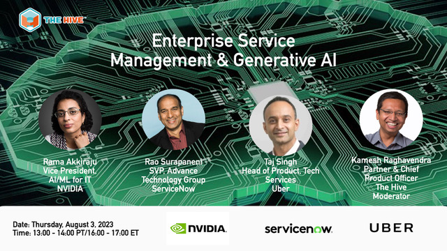 The Hive (@hivedata) on Twitter photo Join The Hive Think Tank for an event on "Enterprise Service Management & Generative AI" on Aug 3. Hear from leaders <a href="/ServiceNow/">ServiceNow</a> @Nvidia <a href="/Uber/">Uber</a> <a href="/hsemakr/">kamesh.eth</a> as we explore the transformative power of #GenerativeAI on Enterprise Service Management #ESM. meetup.com/sf-bay-areas-b… #ITSM Join The Hive Think Tank for an event on "Enterprise Service Management & Generative AI" on Aug 3. Hear from leaders <a href="/ServiceNow/">ServiceNow</a> @Nvidia <a href="/Uber/">Uber</a> <a href="/hsemakr/">kamesh.eth</a> as we explore the transformative power of #GenerativeAI on Enterprise Service Management #ESM. meetup.com/sf-bay-areas-b… #ITSM