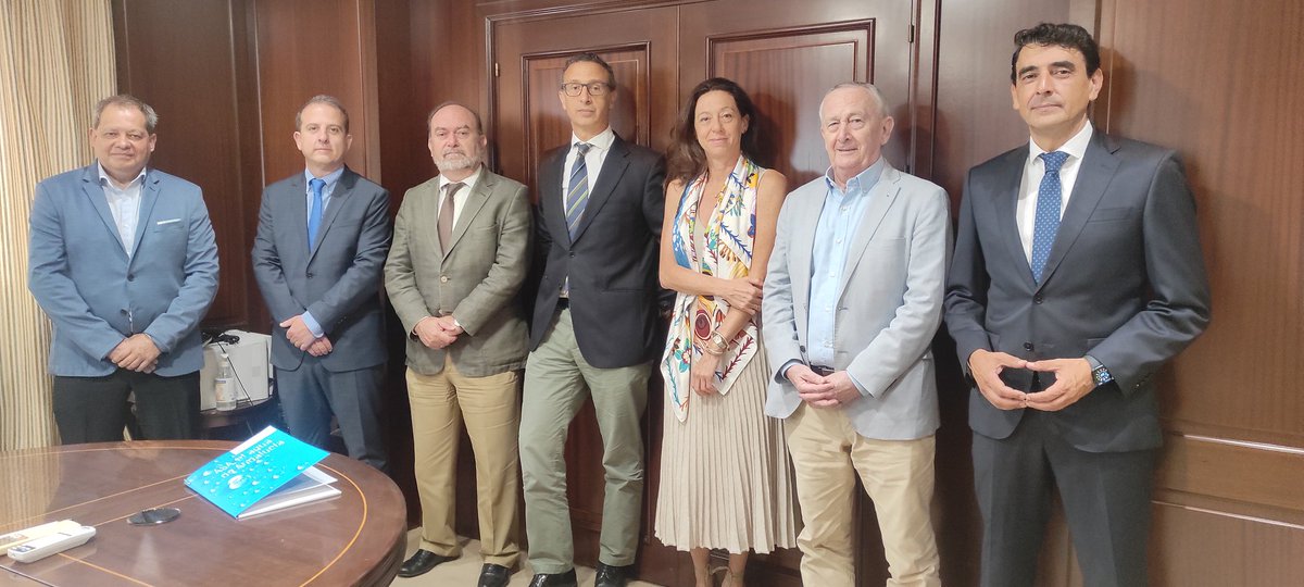 ASA_Andalucia's tweet photo. #Málaga reúne al sector andaluz del #agua en una jornada de actividades múltiples de @ASA_Andalucia que ha arrancado con la reunión del Comité Ejecutivo de la asociación presidido por @EMASAMalaga, y posterior visita de los representantes a la Alcaldía en el Ayuntamiento @malaga https://t.co/5Zxpcmwq6d