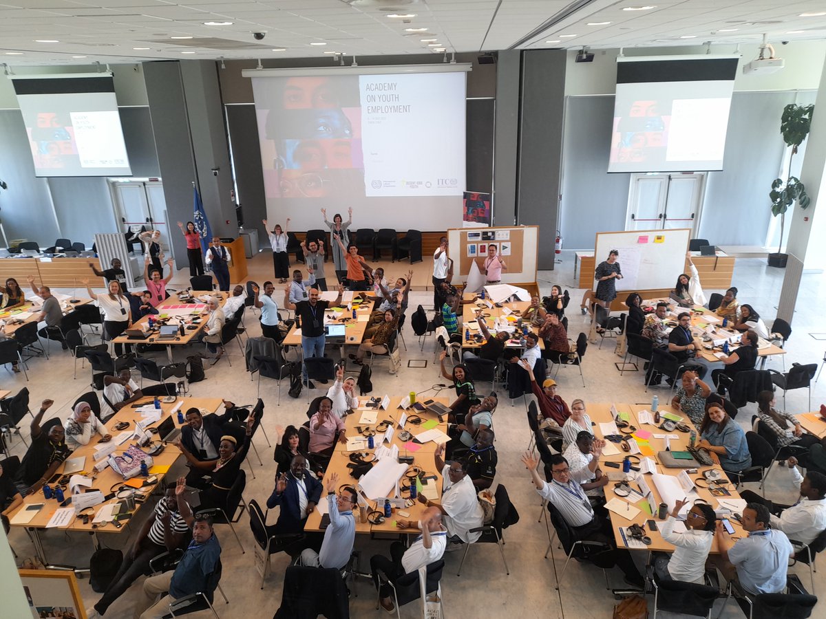 📢  The #YouthEmploymentAcademy is back!🌍
100 experts from various government agencies, employers and workers’ organisations,  youth organisations &amp; young change-makers are at the #ITICLO sharing their views on the challenges &amp; opportunities for more and better jobs for #youth!
