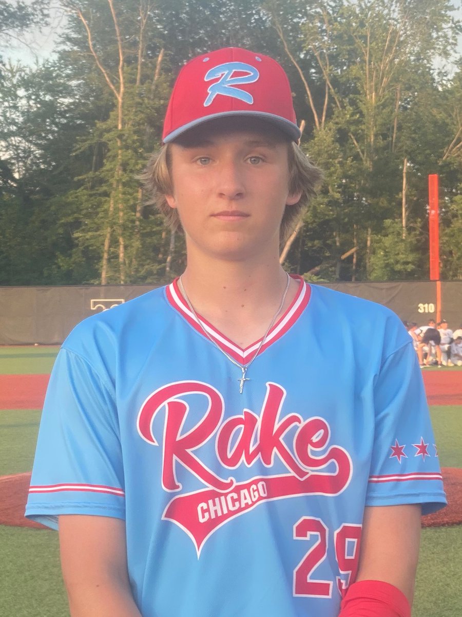 ⚾📷 𝙋𝙇𝘼𝙔𝙀𝙍 𝙊𝙁 𝙏𝙃𝙀 𝙂𝘼𝙈𝙀 📷⚾

Cole Mutchler | 2025 | RHP/3B | Maine South HS (@MSHawksBaseball)

Goes 2-3 w/ 3RBI and 2R in the W for <a href="/ChicagoRake/">Chicago Rake</a>.

#BluegrassClassic